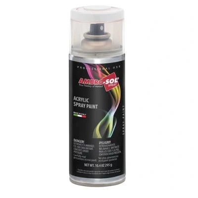 Image of Ambro Sol V400PAST4 Multipurpose Acrylic Enamel Spray Paint, Matt White, 400 ml