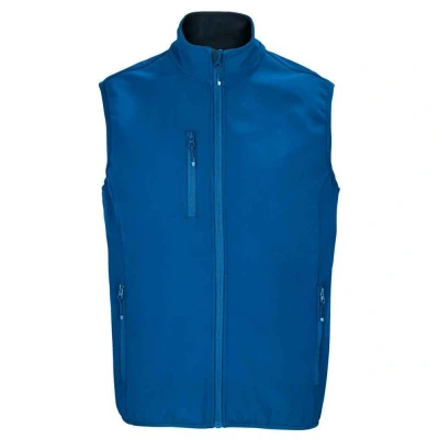 Image of SOLS Mens Falcon Softshell Recycled Body Warmer (Royal Blue) Size Large