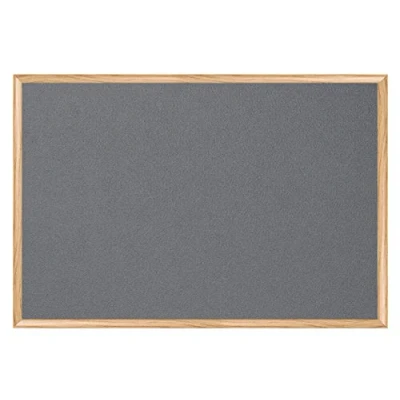 Image of Bi Office Earth Grey Felt Notice Board