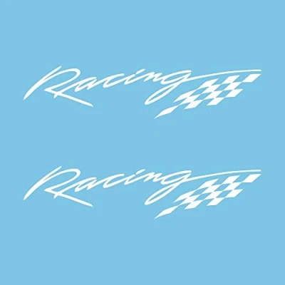 Image of Autodomy Racing Sport Tuning JDM OEM Pack 2 Units for Car (White)