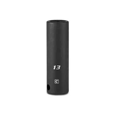 Image of Capri Tools 13 mm Deep Impact Socket, 3/8 Inch Drive, 6 Point, Metric