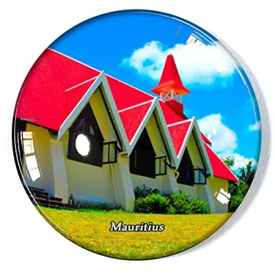 Image of Mauritius Fridge Magnet Refrigerator Freezer Souvenir Decoration Sticker Glass Crafts