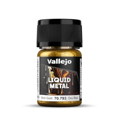 Image of AV Vallejo Model Color Rich Gold (Metals 35ml) Packaging may vary