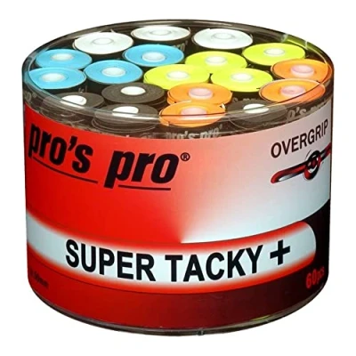 Image of Pro&#039;s Pro Super Tacky Plus Overgrip 60 Pack (Assorted)