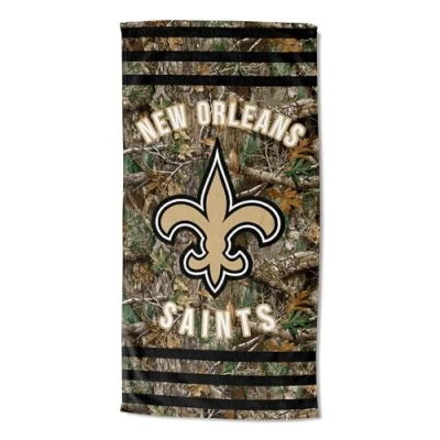 Image of NORTHWEST NFL New Orleans Saints Beach Towel, 30&quot; x 60&quot;, Stripes