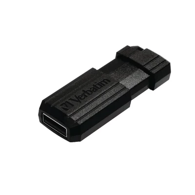 Image of Verbatim 49064 32 GB PinStripe USB Flash Drive Black