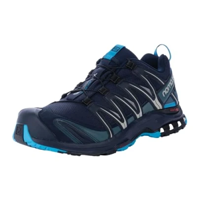 Image of Salomon Men&#039;s XA Pro 3D Gore Tex Trail Running Shoes, Navy Blazer/Hawaiian Ocean/Dawn Blue, 10 UK
