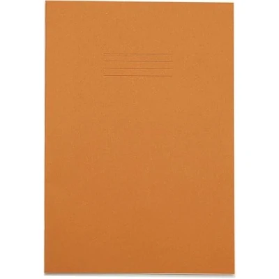 Image of RHINO A4 Exercise Book 32 Page, Orange, 10mm Squared Pages (Pack 100)