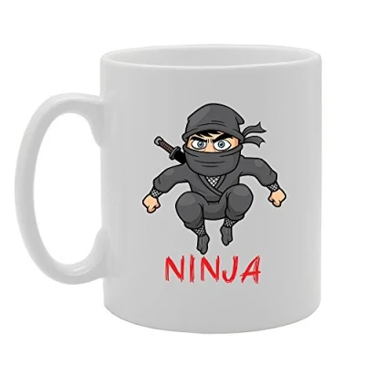 Image of Coralgraph Inc MG4157 Ninja Novelty Gift Printed Tea Coffee Ceramic Mug