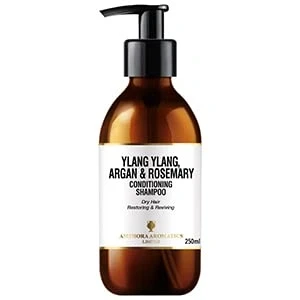 Image of Amphora Aromatics Ylang Ylang, Argan and Rosemary Shampoo 250ml Glass