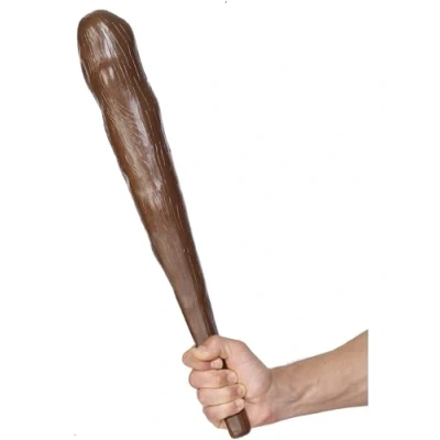 Image of Smiffys Caveman&#039;s Club, Brown Squeaking, 65cm/25in, Cavemen &amp; Women Fancy Dress, Caveman Dress Up Accessories