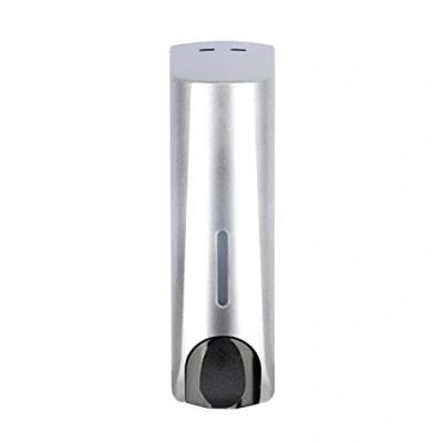 Image of Soap Dispenser for Shower Gel Shampoo Conditioner Wall Mount Silver