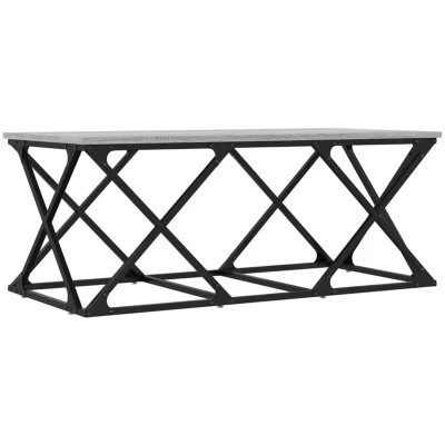 Image of vidaXL Coffee Table Grey Sonoma 100x49x40 cm Engineered Wood