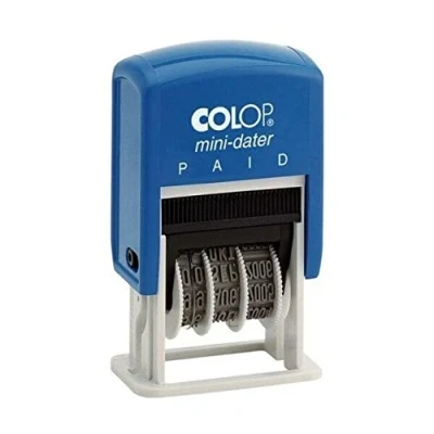 Image of Colop S160/L2 Mini Text Dater Stamp PAID 12 Years 105270