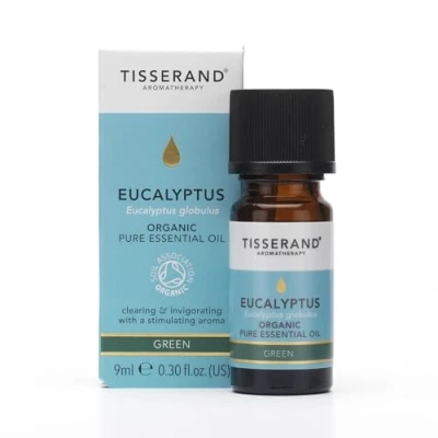 Image of Tisserand Aromatherapy ,Eucalyptus Organic Essential Oil ,Massage Oil, , Skin For Diffuser ,100% Natural Pure Oils ,9ml