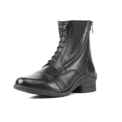 Image of Moretta Shires Alessia Leather Paddock Boots Black or Brown UK6/EU39
