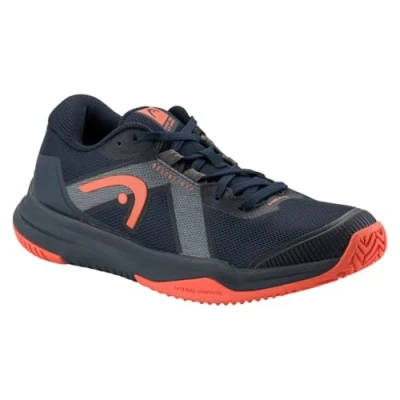 Image of Head Sprint PRO 4.0 Junior Unisex Multicourt tennis shoes for kids, Size: 2.5, Dark blue/red Textile/synthetics
