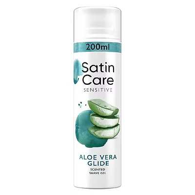 Image of Gillette Satin Care Sensitive Skin Women&#039;s Shaving Gel, 200 ml