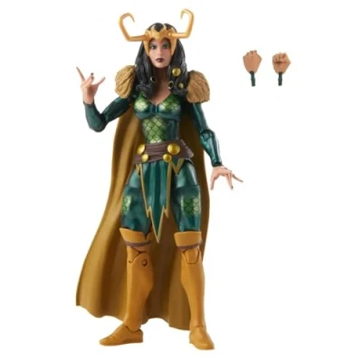 Image of Marvel Hasbro Legends Series Loki Agent of Asgard 15 cm Retro Packaging Action Figure Toy, 2 Accessories, Multicolor, F5886