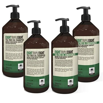 Image of Eight Triple Tea Tree Oil Hair Care Set 2x Shampoo &amp; Conditioner 1 Litre