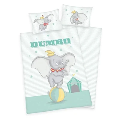 Image of Herding Disney Dumbo Baby Bed Linen 100 x 135 cm 100% Cotton