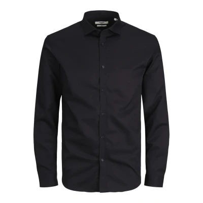 Image of Jack &amp; Jones Premium Cardiff Shirt, Men&#039;s, Size: XS, Black