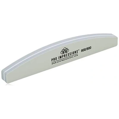 Image of 600/600 Grit Premium Half Moon foam Files Proimpressions (12 Pack)