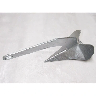 Image of Galvanised Fixed Plough Anchor 4KG (Yacht Boat hdg Non Hinged Sea)