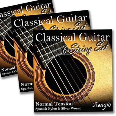 Image of 3 PACKS of Adagio Pro Classical Guitar Strings Nylon