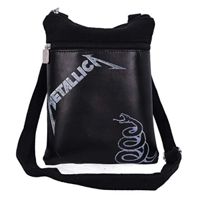 Image of Nemesis Now Officially Licensed Metallica The Black Album Shoulder Bag, Stone, 23cm