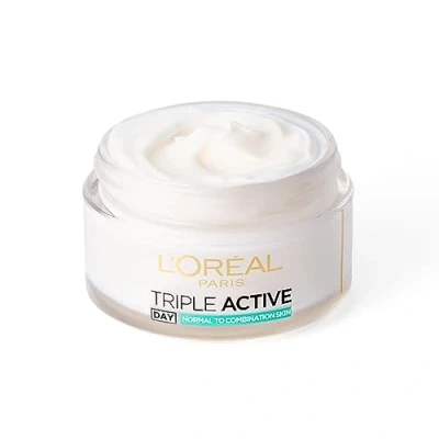 Image of L&#039;Oreal Paris Triple Active Day 24H Hydrating Moisturiser Normal to Combination Skin, 50 ml