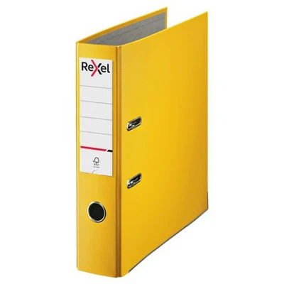 Image of Rexel Lever Arch File Polypropylene ECO A4 75mm Yellow Box 10 2115719x10