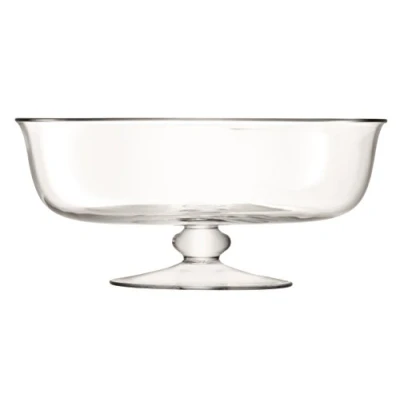 Image of LSA Serve Dessert Comport Ø31cm H14cm Clear 1 Unit Mouthblown &amp; Handmade Glass SZ34