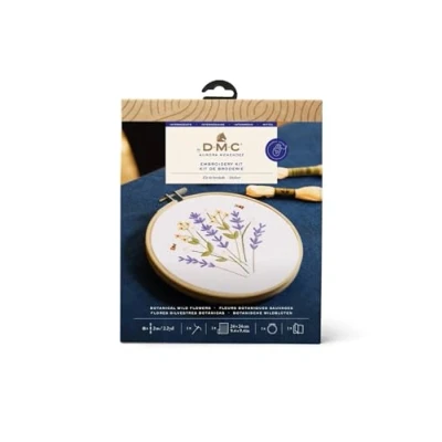 Image of DMC Botanical Wild Flowers Medium Embroidery Kit