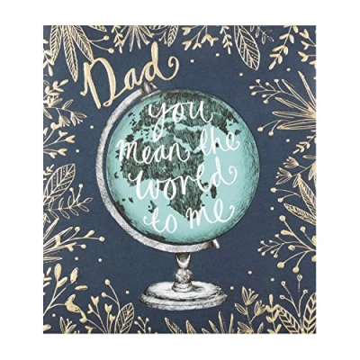 Image of Hallmark 25501370 Dad Father&#039;s Day Card &quot;You Mean The World&quot; Medium