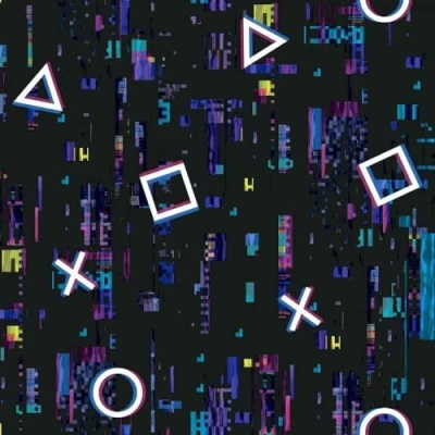 Image of Wallpaper EMPIRE Video Game Glitch Effect PS Kids Bedroom Fun Design Games Console Gamer
