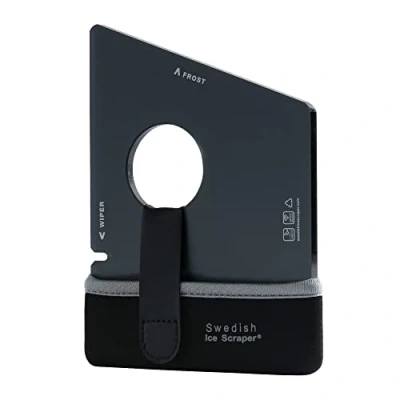 Image of Swedish Ice Scraper 6mm Black with Neoprene Holder