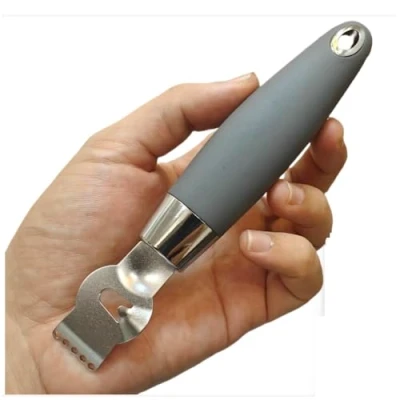 Image of Lemon Stainless Steel Zester，Lemon Zester Peeler， Kitchen Peeler Tool for Cocktails Lime Oranges Gadgets (Grey)