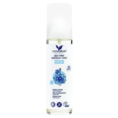 Image of Cosnature 75ml Deo atomizer spray 24 hour protection No Aluminium Salts with Water Lily