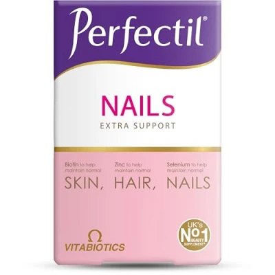 Image of Perfectil Nails Beauty Supplement for Includes Selenium, Biotin &amp; CoQ10, 60 Tablets 30 Day Supply, by Vitabiotics