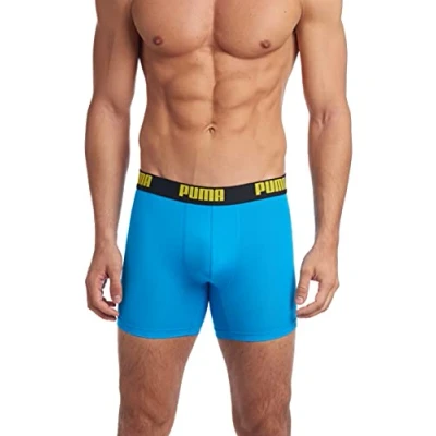 Image of PUMA Men&#039;s 3 Pack Performance boxer briefs, Bright Blue, L UK