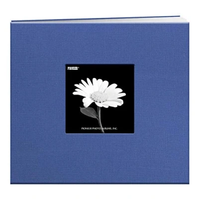 Image of Pioneer 8 x inch Book Cloth Cover Post Bound Album, Sky Blue