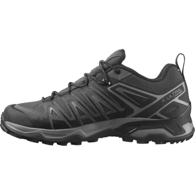 Image of SALOMON X Ultra Pioneer Climasalomon Waterproof Hiking Shoes for Men Trail Running, Phantom/Black/Quiet Shade, 9.5 UK