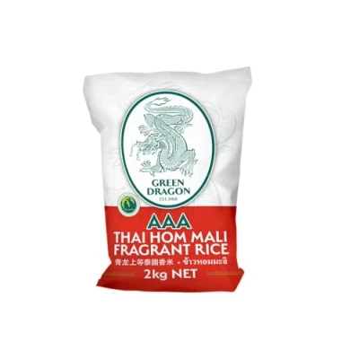 Image of Green Dragon Thai Fragrant Jasmine Rice 2KG Hom Mali AAA Premium White Chinese Ingredients Asian Cooking
