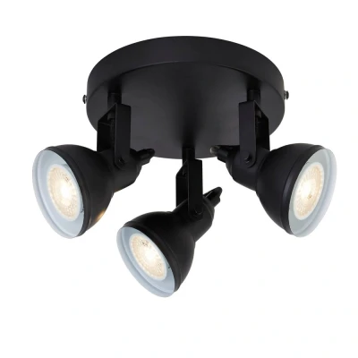 Image of 3 Light Spotlight Disk Black