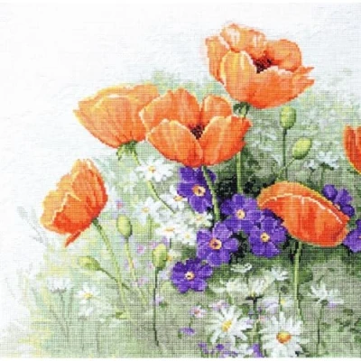 Image of LUCAS Cross Stitch Set, Multicoloured, 15x14cm