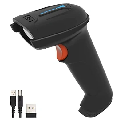 Image of Tera Barcode Scanner Wireless with Battery Level Indicator (2.4Ghz Wireless+USB 2.0 Wired) 1D Reader USB Handheld Bar Code Scanner, Design Patent: EU008489413, 5100