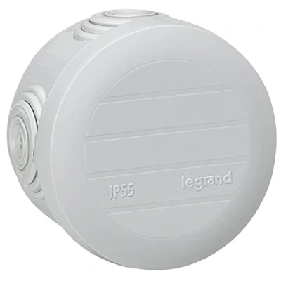 Image of Legrand LEG94513 Round Junction Box Snap Fit Diameter 60 mm 40 Grey