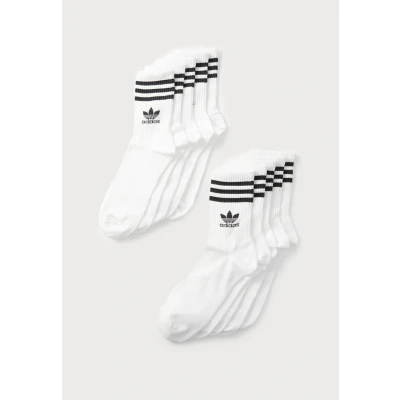 Image of adidas Originals Strip Unisex 10 PACK Socks, Size: 2 3.5, White