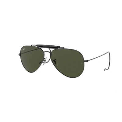 Image of Sunglasses Ray ban Rb3030 outdoorsman i col. l9500 Unisex Pilot Black